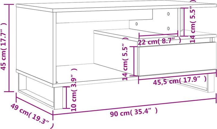 Image du produit VidaXL Cristin (90 x 49 x 45 cm)