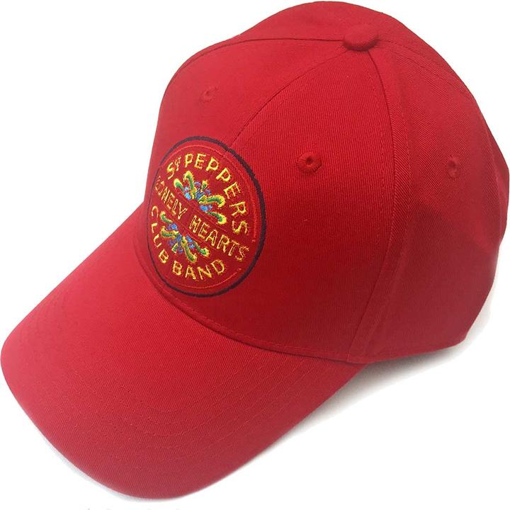 The Beatles Cappellino da baseball rosso dei Beatles Sgt Pepper