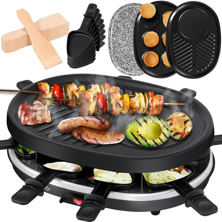 Produktbild Kesser 3in1 Raclette-Grill, Grillplatte und Pancake-Grillplatte