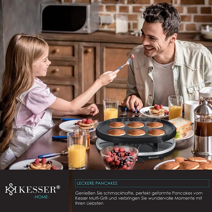 Produktbild Kesser 3in1 Raclette-Grill, Grillplatte und Pancake-Grillplatte