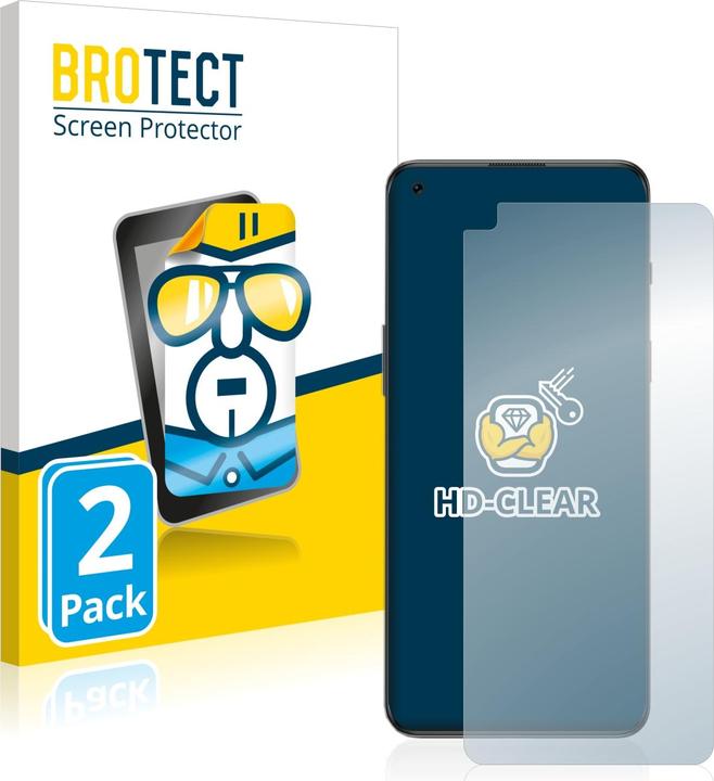 Productafbeelding BROTECT Schermbeschermer Clear (2 Stuk, OnePlus Noord 2T 5G)