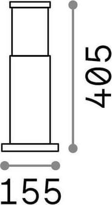 Produktbild Ideal lux TRONCO Stehleuchte E27 ⌀155mm dimmbar Schwarz IP65 248295 (E27)