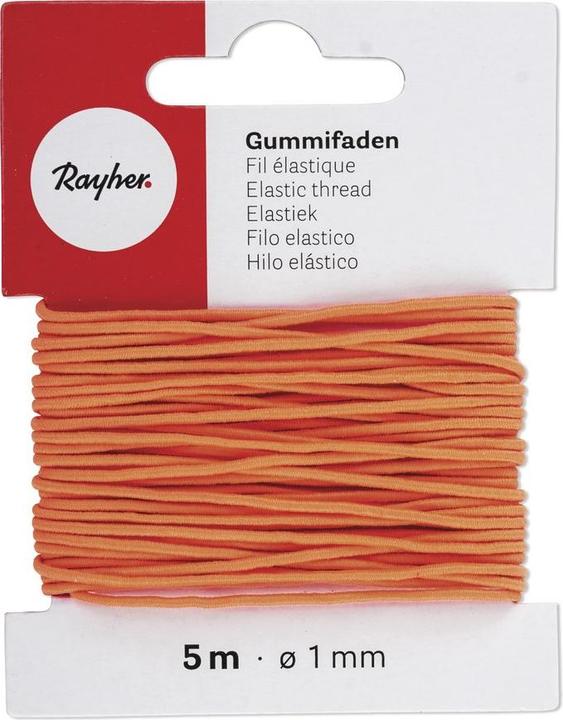 Immagine prodotto Rayher Filo di gomma 1mm arancione 5m