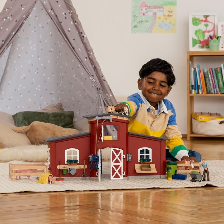 Produktbild Schleich Scheune mit Tieren und Zubehör