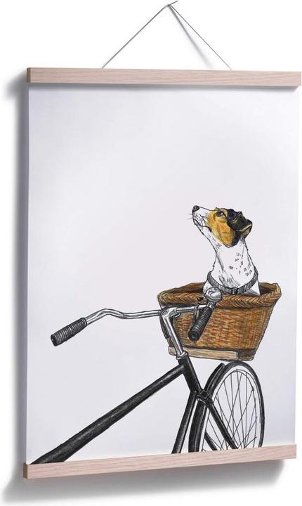 Actual product image Trenddeko Dog in basket (50 x 60 cm)