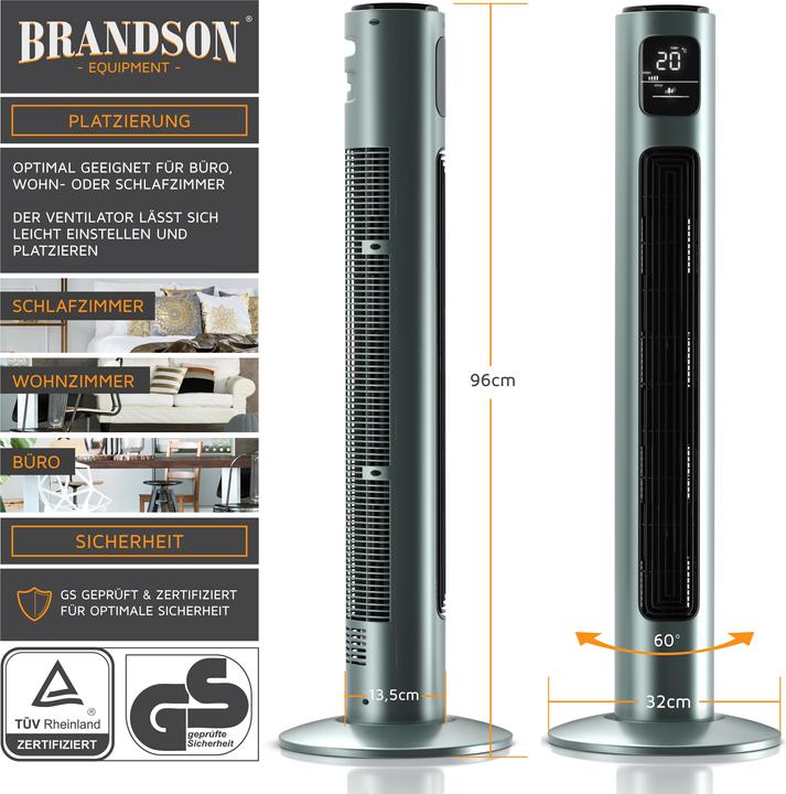 Image du produit Brandson Ventilateur de tour (48 dB)