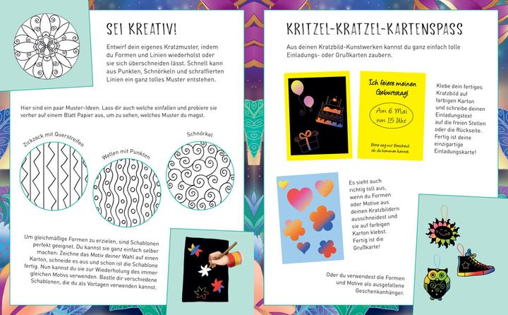 Actual product image Magische Galaxien - Kritzel-Kratzel-Buch für Kinder ab 7 Jahren (German, 2021)