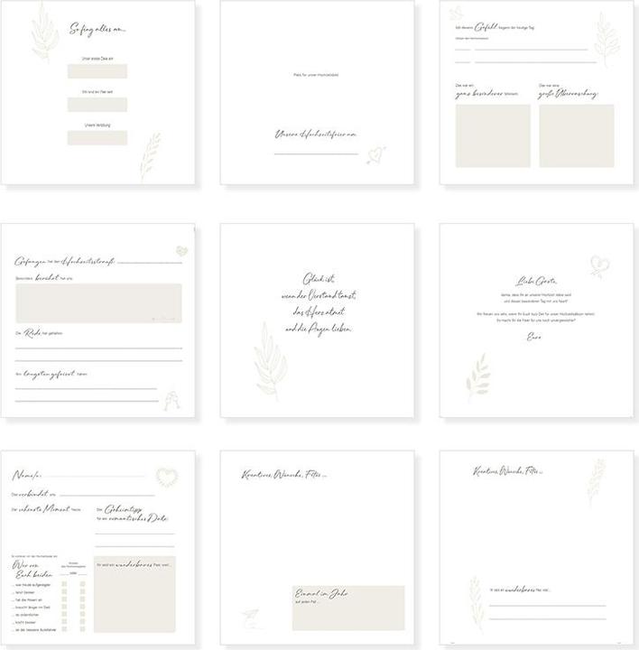 Image du produit Goldbuch Gästebuch Hochzeit Blütenliebe weiss (20 x 24.5 cm)