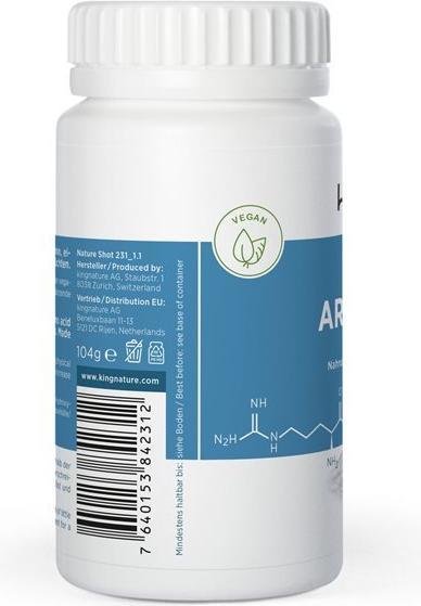 Image du produit Kingnature Arginin Vida caps (120 pièce(s), Capsules, 140 g)