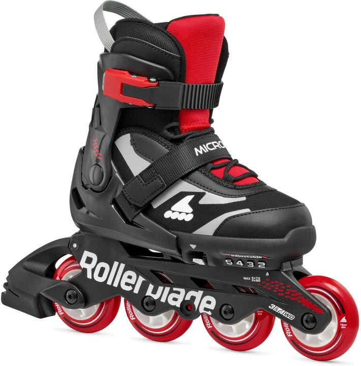 Rollerblade Inline-Skates Microblade Schwarz/Rot, 28-32, Schuhgrösse (28, 29, 30, 31, 32)