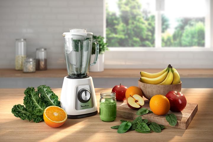 Image du produit Moulinex Blendforce Glass LM430110 - Blender - Wit (800 W)
