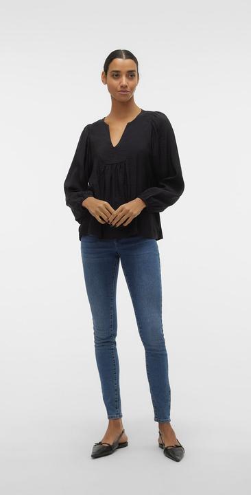 Produktbild Vero Moda Normal geschnitten Mandarin Kragen Gummizug am Handgelenk Hemd Hemd (S)