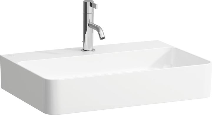 Laufen VAL washbasin, undermount, 1 tap hole, without overflow, 600x420, H810283 (420 mm, 600 mm)