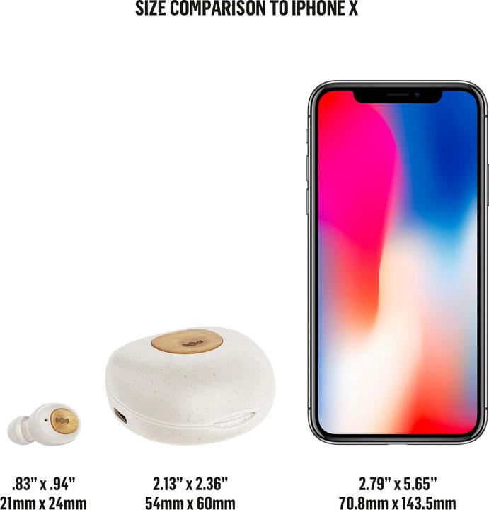 Actual product image House of Marley Bluetooth Headphones Champion Ear Buds Cream (8 h, Wireless)