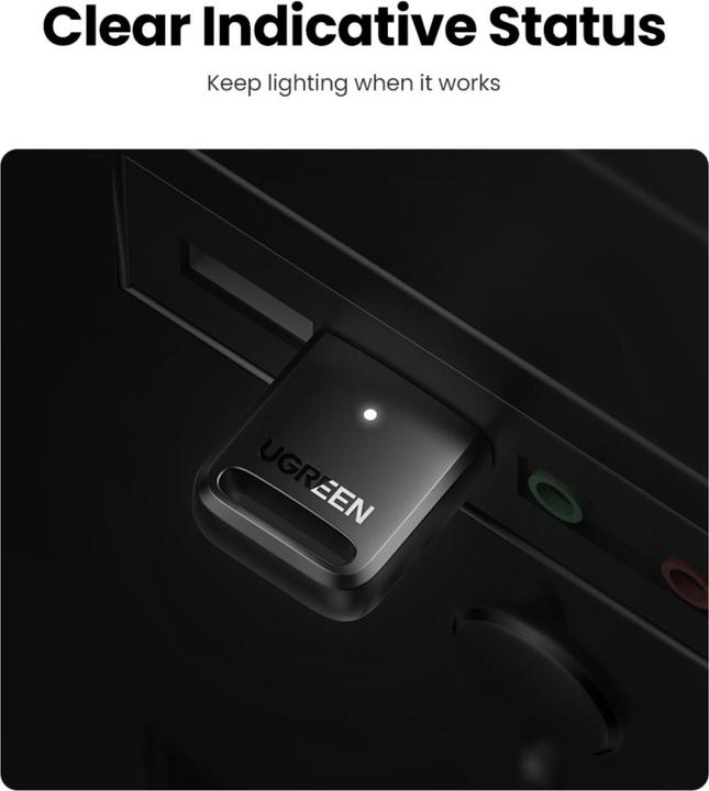 Actual product image Ugreen Bluetooth 5.3 USB adapter