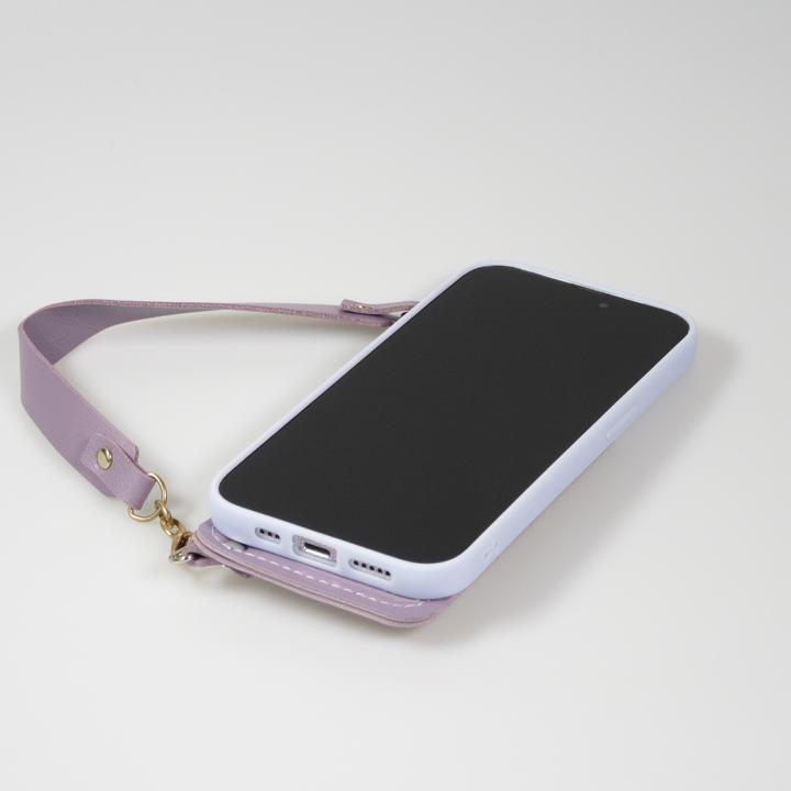 Produktbild PhoneLook Hülle Soft-Touch-Silikon mit Karten- oder Geldfach aus Leder und integriertem Lanyard (Apple iPhone 14 Pro Max)