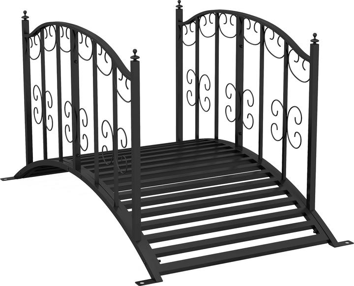 Actual product image Outsunny Garden bridge with ornamental railing