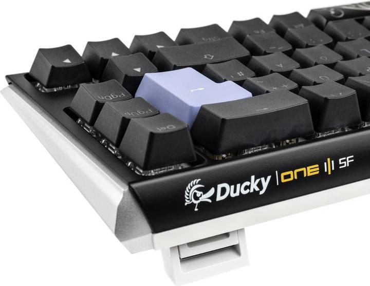 Actual product image Ducky One 3 Classic Black/White SF Gaming Keyboard, RGB LED - MX-Red (DE, Cable)