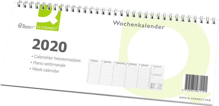 Produktbild Q-Connect Wochenplaner (Spezial, Kein Einband, Englisch, Italienisch, Französisch, Deutsch)