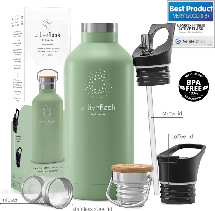 Produktbild BeMaxx Active Flask Trinkflasche SMB, 950ml (0.95 l)