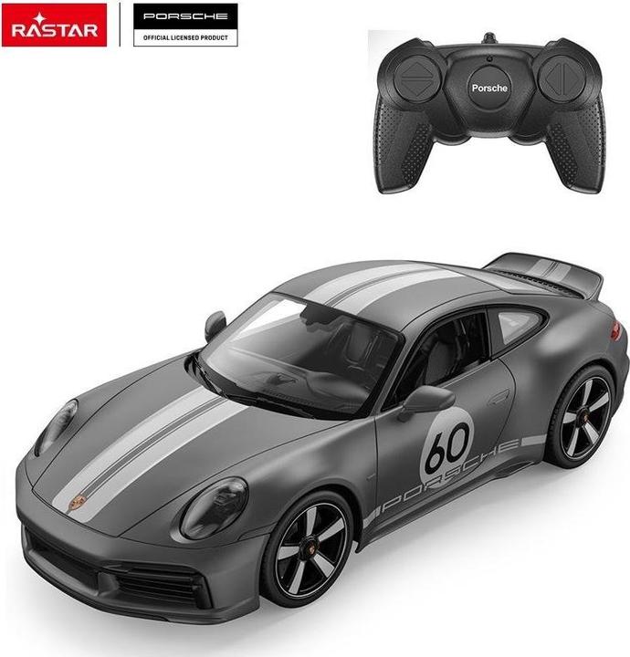 Actual product image Rastar R/C 1:16 Porsche 911 Sport Classic Grey (94900)