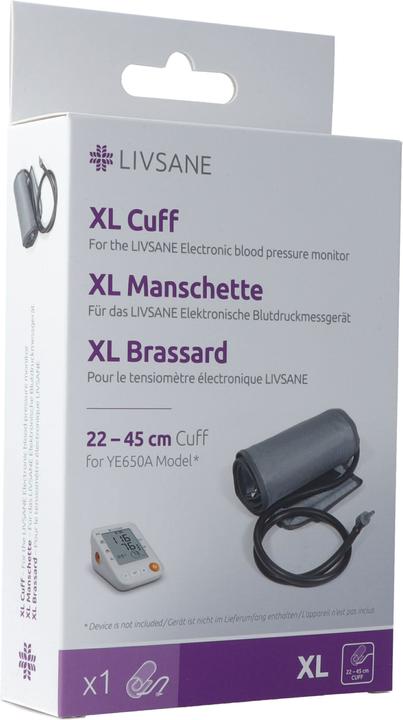 Immagine prodotto Livsane Manschette XL 22-45cm zu Blutdruckmessgerät YE650A