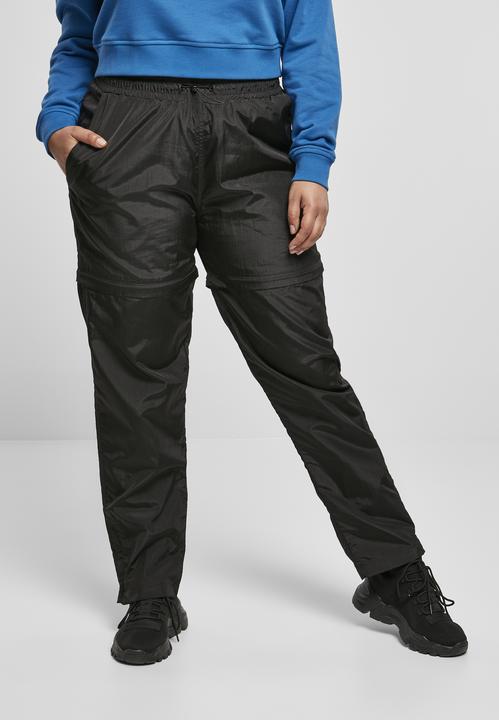 Actual product image Urban Classics Ladies Shiny Crinkle Nylon Zip Pants (XXL)