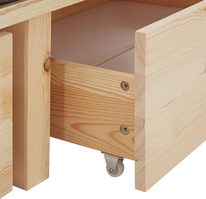 Image du produit Homestyle4u Palettenbett mit Lattenrost (100 x 200 cm)