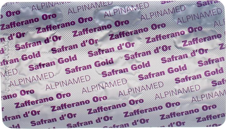 Nutritional values and ingredients Alpinamed SAFRAN GOLD capsules (30 Piece, Capsules, 100 g)