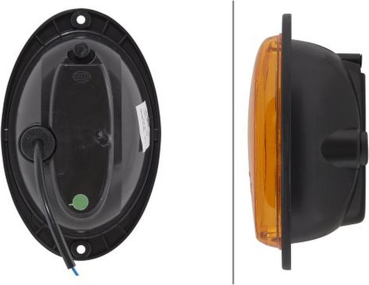 Actual product image Hella 24 Indicator lights left halogen installation for TEREX