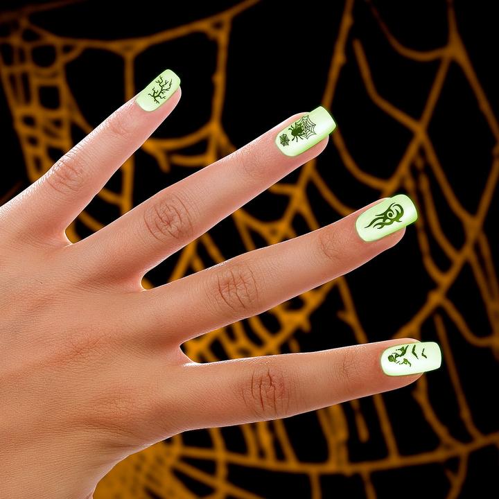 Image du produit Infactory Ongles artificiels avec effet glow-in-the-dark