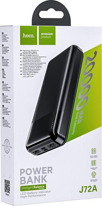 Image du produit Hoco Batterie d'extérieur Power Bank J72A 20000 mAh noir (20000 mAh)