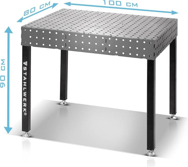 Image du produit Stahlwerk Table de soudage 3D WT-100 3D ST (100 cm, 80 cm)