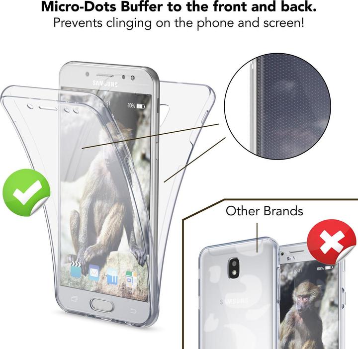 Image du produit Nalia Étui pour téléphone portable 360 degrés (Samsung Galaxy J3 (2017))