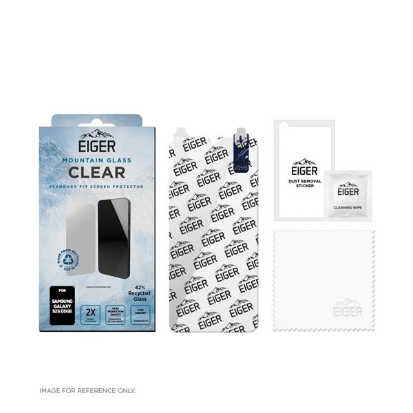 Image du produit Eiger Display-Glas Standard Fit Mountain Glass Clear (1 pièce(s), Samsung Galaxy S25 Edge)