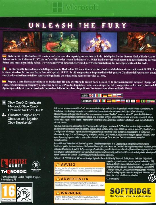 Actual product image THQ Darksiders III (Xbox One X, Xbox Series X, Multilingual)