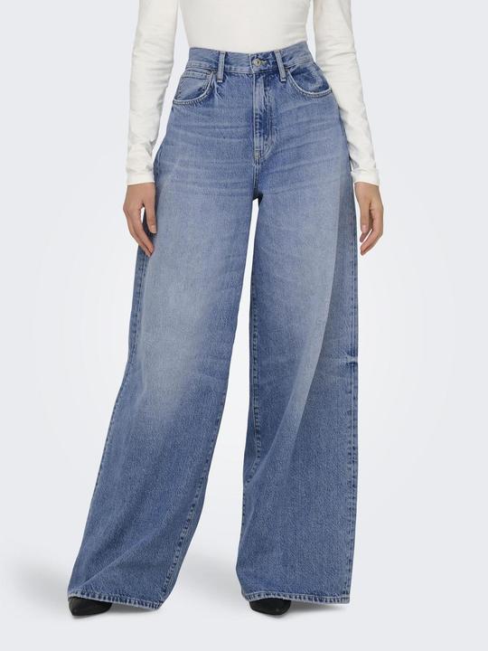 Actual product image Only Wide leg cut High waist jeans Wide cut jeans (31)