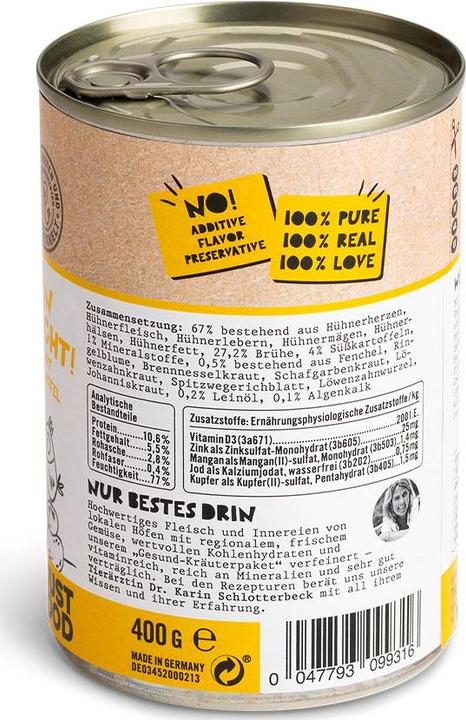 Produktbild Dogs'n Tiger Nassfutter Fein gemacht 400g (Welpe + Kitten, 1 Stk., 400 g)
