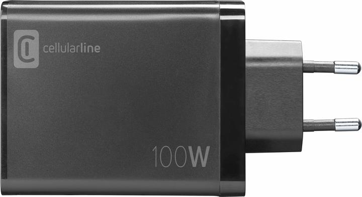 Actual product image Cellularline Multipower Nano 100W travel charger 4 port GaN (100 W)