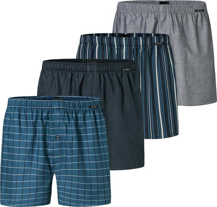 Actual product image Schiesser 4er Pack Web Boxershorts (6, L, pack of 4)