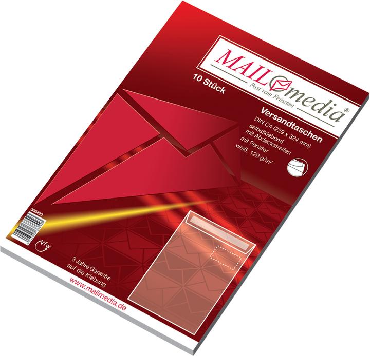 Immagine prodotto Mailmedia Busta bianca offset, C4, con finestra (10 x)