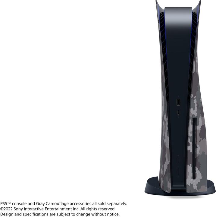 Actual product image Sony PS5 Standard Cover Grey Camo (PS5)