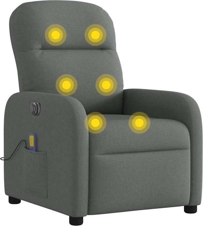Produktbild VidaXL Massagesessel Elektrisch Dunkelgrau Stoff