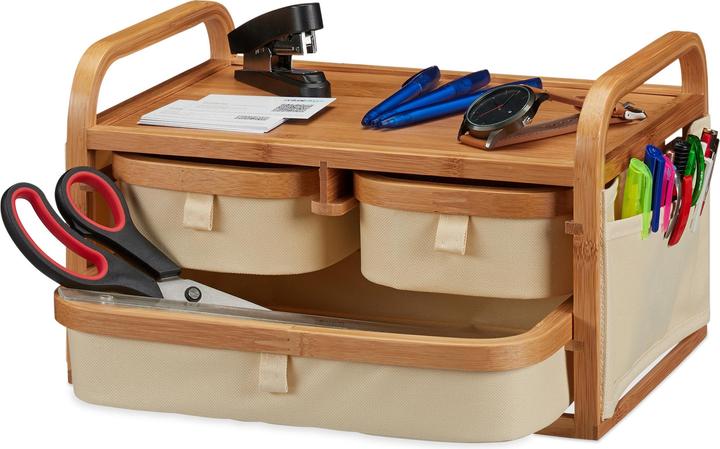 Image du produit Relaxdays Mini commode en bambou