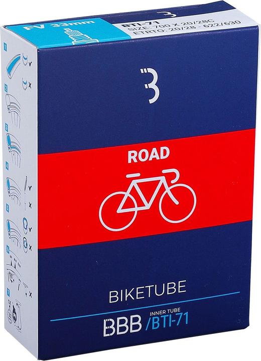 Immagine prodotto BBB Tubo 700x20/28C Presta Fv 80mmLight (28", 80 mm)