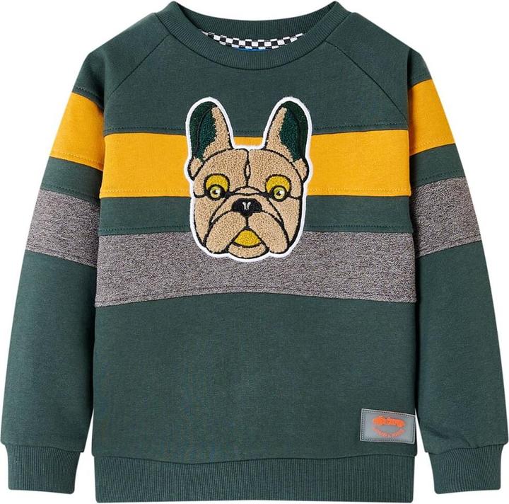 Produktbild VidaXL Kinder-Sweatshirt Dunkelgrün 92,Material: 92 % Baumwolle. 8 (92)