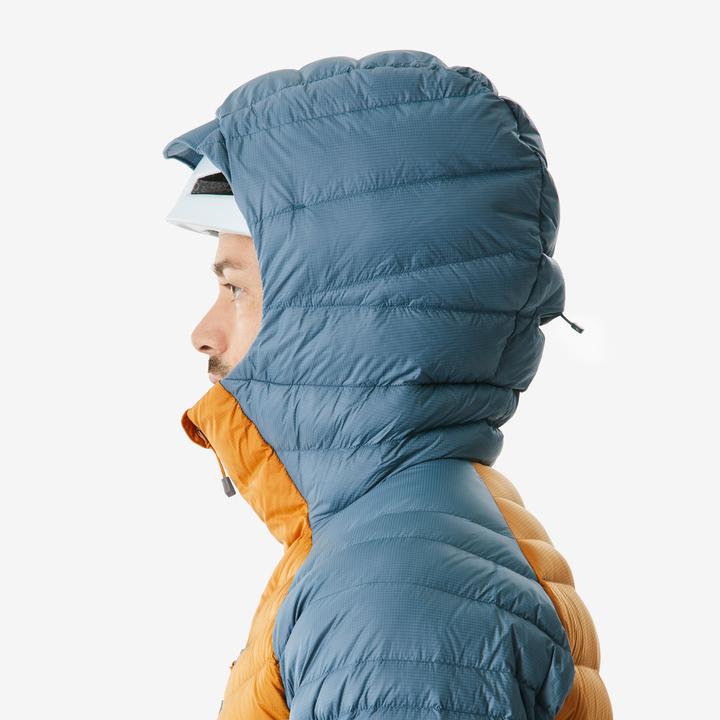 Actual product image Simond Men's mountaineering down jacket Ochre - Grey (L)