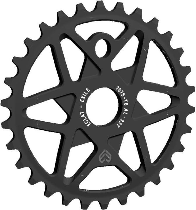 Actual product image Eclat EXILE sprocket, 28t, bolt drive, black (28)