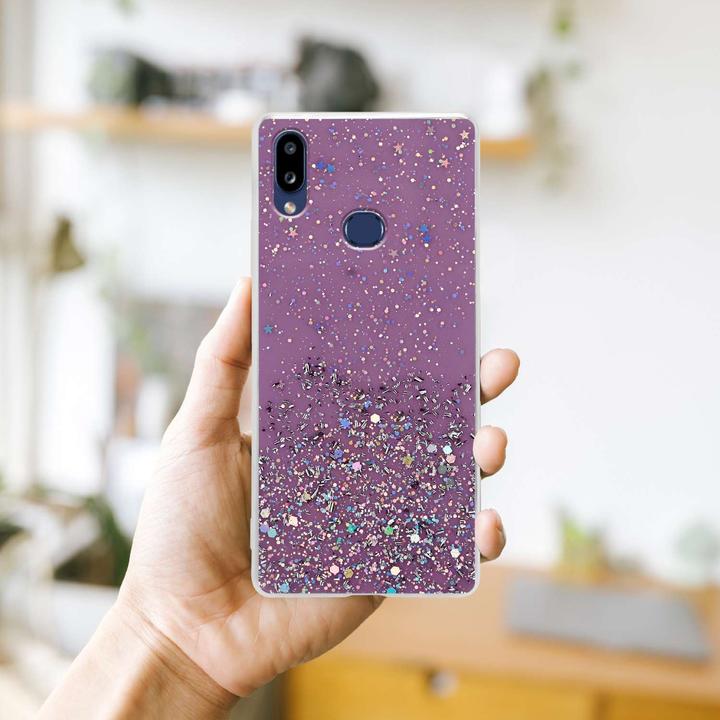 Actual product image Cadorabo TPU cover sparkling glitter (Samsung Galaxy A10s, Samsung Galaxy M01s)
