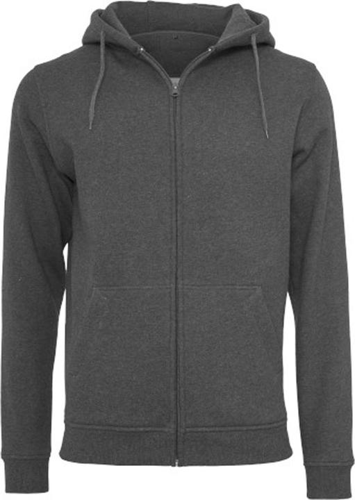 Build Your Brand Hoodie mit durchgehendem Reissverschluss